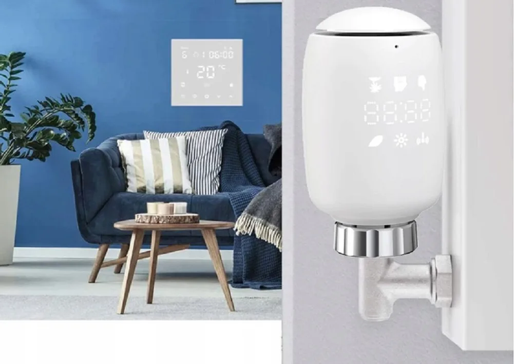 Inteligentna głowica termostatyczna Moes ZTRV-ZX-TV05 Zigbee TUYA