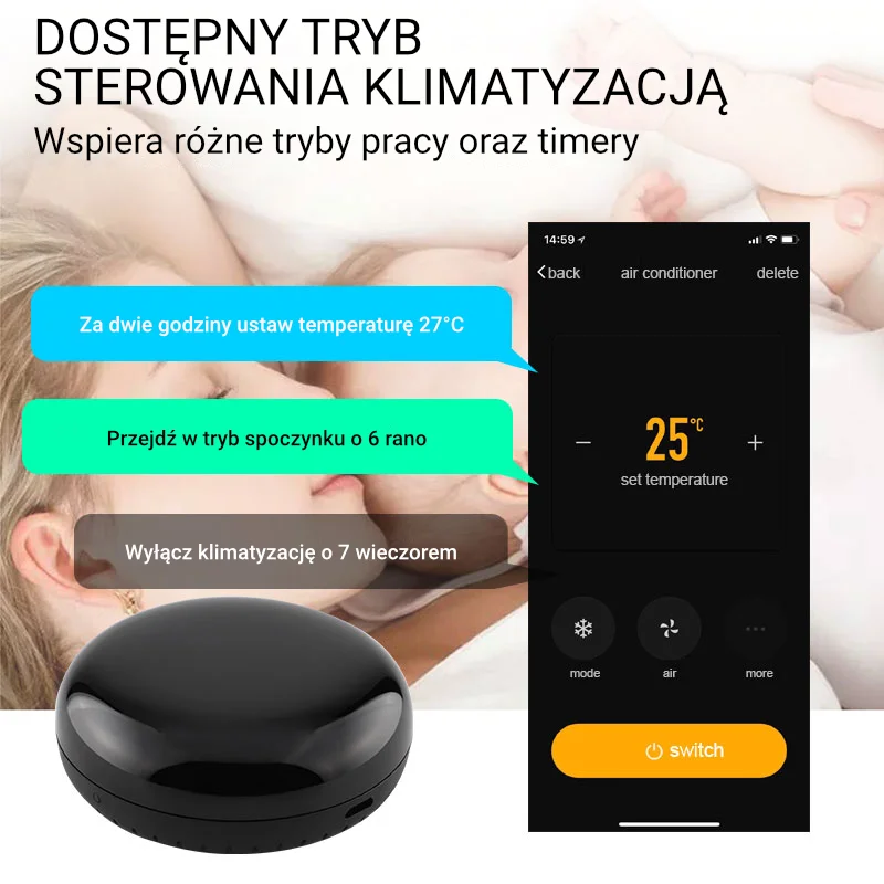 Pilot uniwersalny IR WiFi Moes UFO-R6 TUYA 5 pilot-uniwersalny-ir-wifi-moes-ufo-r6-tuya-5-iShack