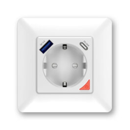 Inteligentne gniazdo ścienne Wi-Fi Moes WK-Y-EU-1U1C TUYA