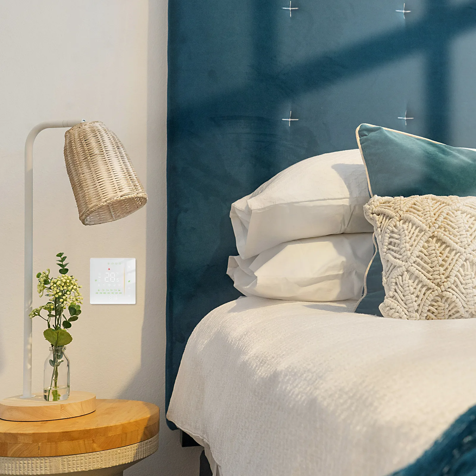 Inteligentny termostat ogrzewanie elektryczne 16A Biały Wi-Fi Moes WHT-006-GBLW Tuya 3 Inteligentny termostat ogrzewanie elektryczne 16A Biały Wi-Fi Moes WHT-006-GBLW Tuya 3