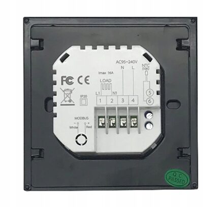 Inteligentny termostat ogrzewanie elektryczne 16A Czarny  Wi-Fi Moes BHT-002-GBLW Tuya 6