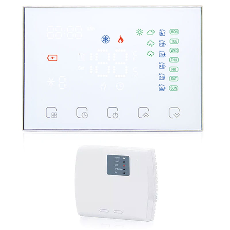 Inteligentny termostat do ogrzewania CO/Wodnego 5A Moes WRHT-8000-GC-BK-EN TUYA