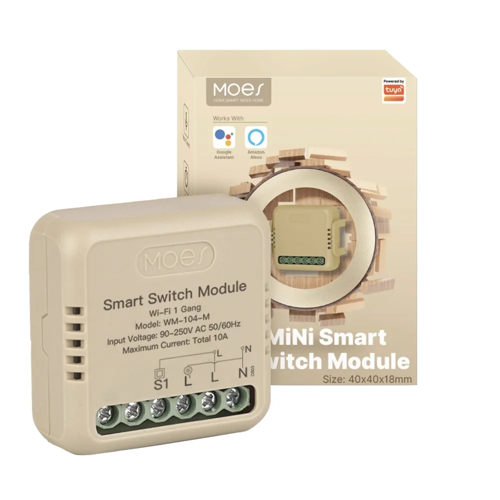 Przekaźnik dopuszkowy pojedynczy Mini Wi-Fi Moes MS-104M TUYA 1 przekaznik-dopuszkowy-pojedynczy-mini-wi-fi-moes-ms-104m-tuya-1-iShack