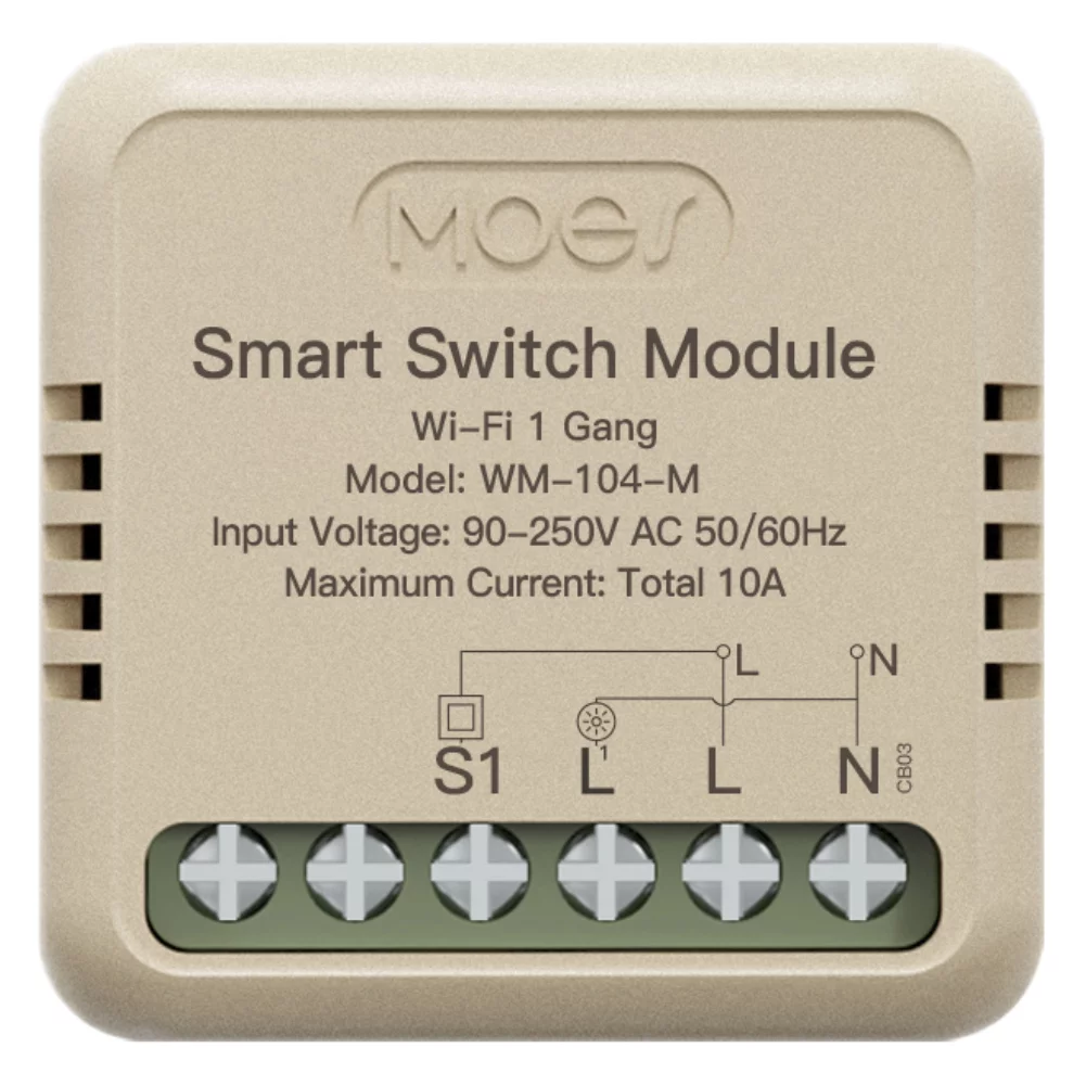 Przekaźnik dopuszkowy pojedynczy Mini Wi-Fi Moes MS-104M TUYA 2 przekaznik-dopuszkowy-pojedynczy-mini-wi-fi-moes-ms-104m-tuya-2-iShack