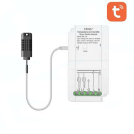 Przekaźnik dwukanałowy z czujnkiem temperatury i wilgotności Moes MS-103-TH TUYA