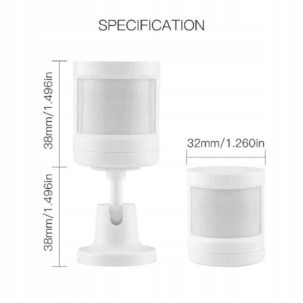 Czujnik ruchu PIR ZIGBEE 3.0 Moes ZSS-X-PIR TUYA