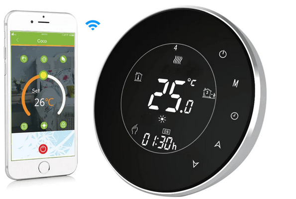 Termostat do piecy gazowych 3A czarny Wi-Fi Moes BHT-6000-GCLW TUYA 2