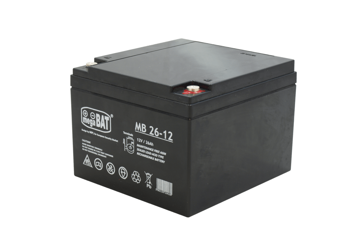 Akumulator AGM MW Power MB 26-12 26Ah 12V 1 Akumulator AGM MW Power MB 26-12 26Ah 12V 1
