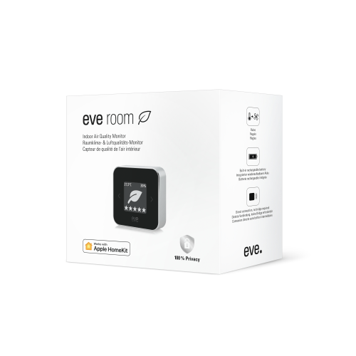 Eve Room - monitor jakości powietrza, temperatury i wilgotności w pomieszczeniu (technologia Thread) 2 Eve Room - monitor jakości powietrza, temperatury i wilgotności w pomieszczeniu (technologia Thread)