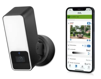 Eve Outdoor Cam - zewnętrzna kamera monitorująca z czujnikiem ruchu (black) - obrazek 2
