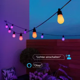 Lepro 15M ZB1 AI Outdoor String Lights – inteligentne wielokolorowe lampki zewnętrzne (15 metrów)