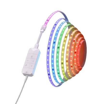 Nanoleaf Essentials Smart Multicolour HD Lightstrip Starter Kit - taśma ledowa 5m, 550 Lm 18W 2700K-6500K, kontroler w zestawie (technologia Matter) - obrazek 2