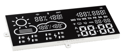 Stacja Pogodowa FDS-06A WiFi 7.3" LED do luster – pogoda, zegar, data, aplikacja WiseMirror - obrazek 3