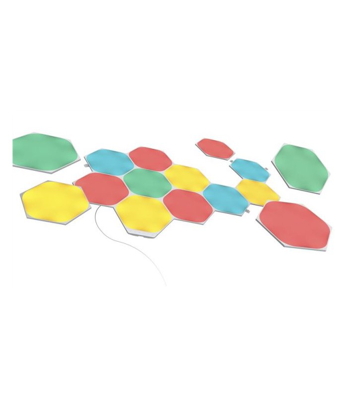 Nanoleaf Shapes Hexagons Starter Kit – panele świetlne (15 paneli, 1 kontroler)