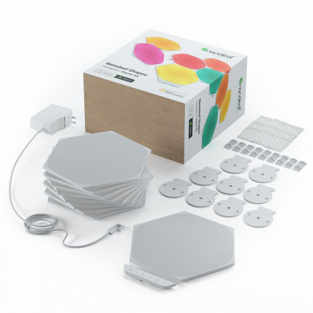 Nanoleaf Shapes Hexagons Starter Kit – panele świetlne (15 paneli, 1 kontroler)