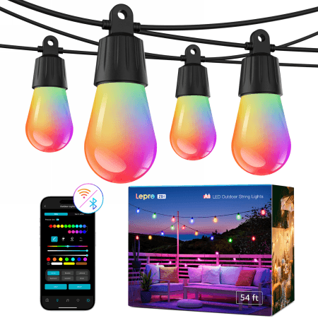 Lepro 30M ZB1 AI Outdoor String Lights – inteligentne wielokolorowe lampki zewnętrzne (30 m)
