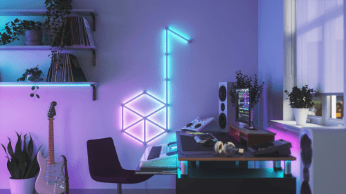 Nanoleaf Lines 60 degrees Starter Kit – listwy świetlne 60 stopni (15 sztuk, 1 kontroler)