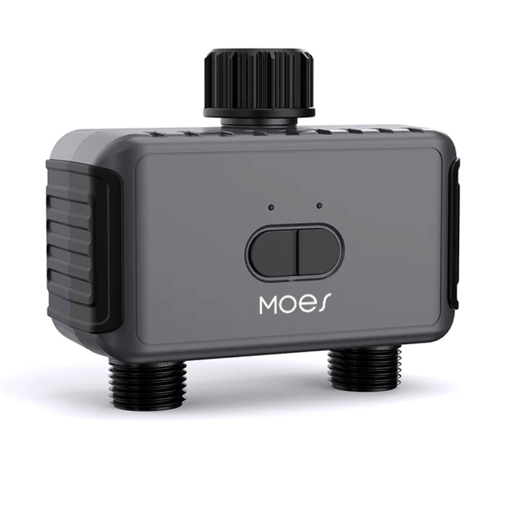Inteligentny podwójny zawór do nawadniania ogrodu Bluetooth MOES BWV-YC02-EU TUYA