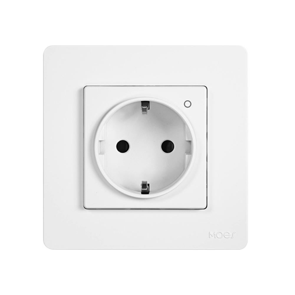 Gniazdko Zigbee 16A Moes Star Ring z pomiarem mocy biały ZK-SR-EU-WH-MS 2 Gniazdko Zigbee 16A Moes Star Ring z pomiarem mocy biały ZK-SR-EU-WH-MS 2