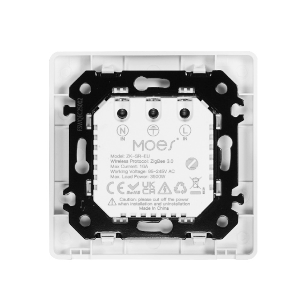 Gniazdko Zigbee 16A Moes Star Ring z pomiarem mocy biały ZK-SR-EU-WH-MS 3 Gniazdko Zigbee 16A Moes Star Ring z pomiarem mocy biały ZK-SR-EU-WH-MS 3