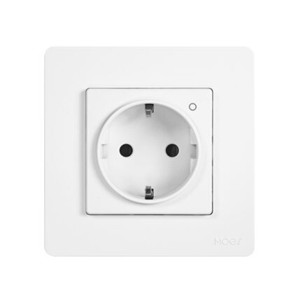Inteligentne gniazdko Zigbee 16A Moes Star Ring w kolorze białym, bez opakowania