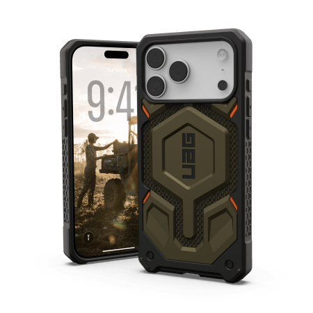 UAG Monarch Pro – etui do iPhone 17 Pro Max kompatybilne z MagSafe (kevlar element green)