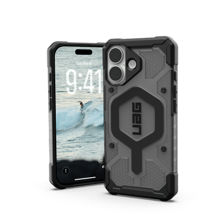 UAG Pathfinder Clear MagSafe – etui do iPhone 17 kompatybilne z MagSafe (ash/black)