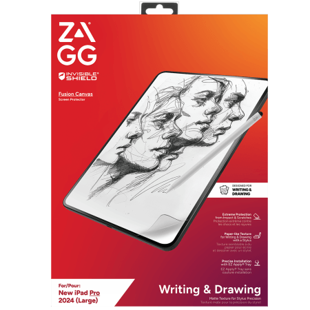 ZAGG InvisibleShield Fusion Canvas – antybakteryjna folia ochronna imitująca papier do iPad Pro 13″ M4 (2024)