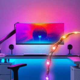 Nanoleaf 4D PC Screen Mirror Lightstrip – system inteligentnego podświetlenia monitora do 32″ (2,5 m)