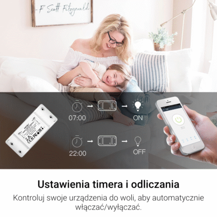 Inteligentny Przekaźnik Wi-Fi + RF Moes MS-101WR Tuya 3