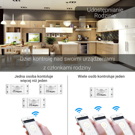 Inteligentny Przekaźnik Wi-Fi + RF Moes MS-101WR Tuya 4