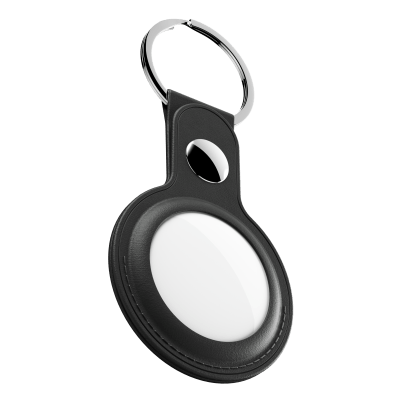 KeyBudz AirTag Keyring - skórzane etui ochronne do AirTag (black) 1 KeyBudz AirTag Keyring - skórzane etui ochronne do AirTag (black) 1