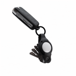 KeySmart Air Flex – organizer do kluczy z etui na AirTag wykonany z silikonu (black)