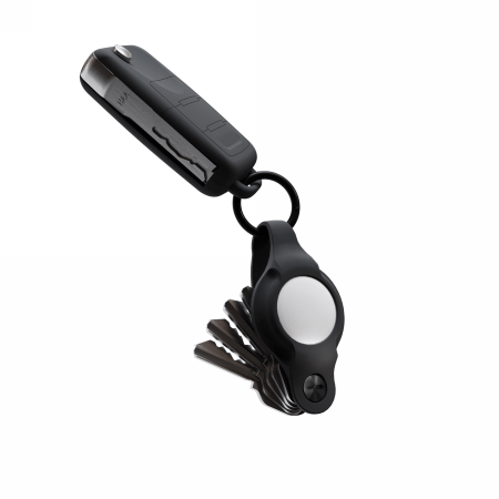 KeySmart Air Flex – organizer do kluczy z etui na AirTag wykonany z silikonu (black)