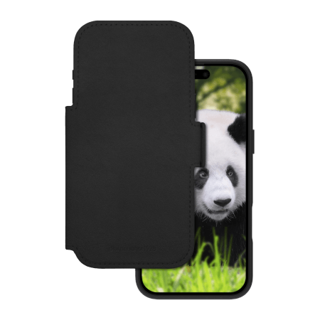 dbramante 1928 Lynge MS – skórzane etui do iPhone 17 Pro Max kompatybilne z MagSafe (black)