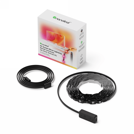 Nanoleaf 4D PC Screen Mirror Lightstrip - system inteligentnego podświetlenia monitora do 32" (2,5 m) 1 Nanoleaf 4D PC Screen Mirror Lightstrip - system inteligentnego podświetlenia monitora do 32" (2,5 m) 1