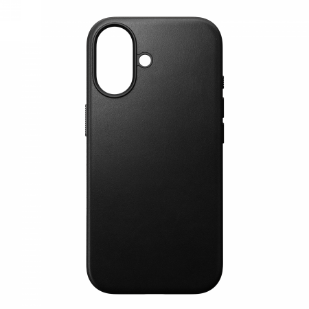 NOMAD Modern Leather Case – skórzane etui do iPhone 17 kompatybilne z MagSafe (black)