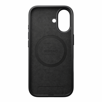 NOMAD Modern Leather Case - skórzane etui do iPhone 17 kompatybilne z MagSafe (black) 2