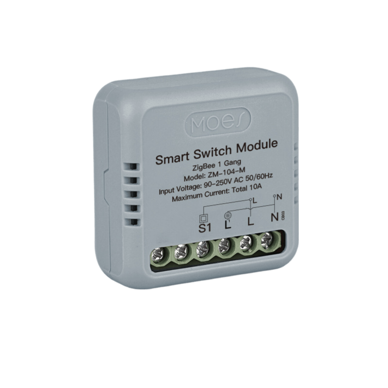 Przekaznik dopuszkowy Mini Zigbee Moes ZM-104-M Tuya 2 Przekaznik dopuszkowy Mini Zigbee Moes ZM-104-M Tuya 2