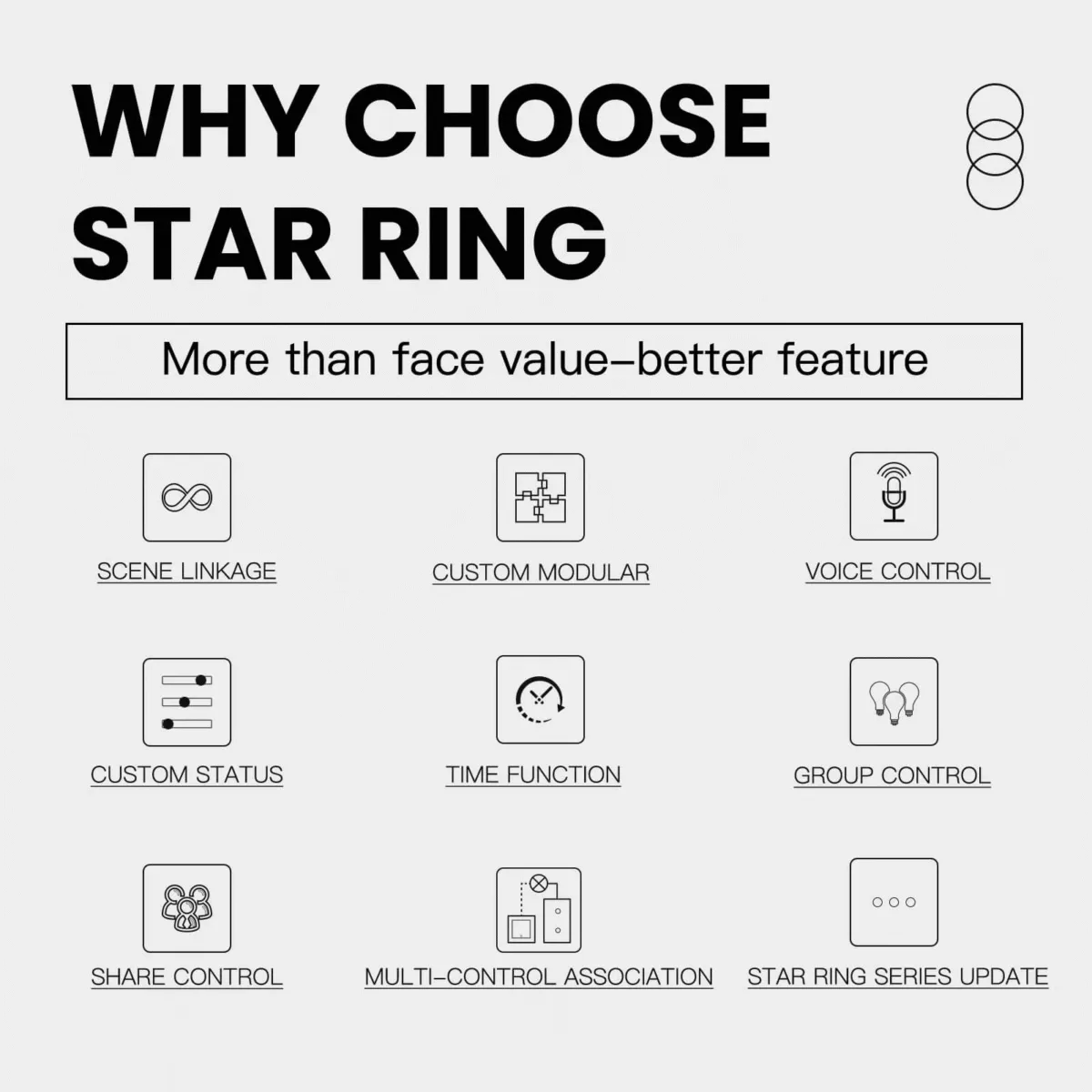 Przełącznik Star Ring Zigbee 1-Gang Biały Moes ZS-SR-EU1-WH-MS Tuya 5 Przełącznik Star Ring Zigbee 1-Gang Biały Moes ZS-SR-EU1-WH-MS Tuya 5