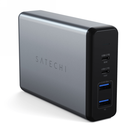 Satechi Desktop 108W Pro – ładowarka sieciowa (2x USB-C PD 90W/18W, 2X USB-A total 12W)