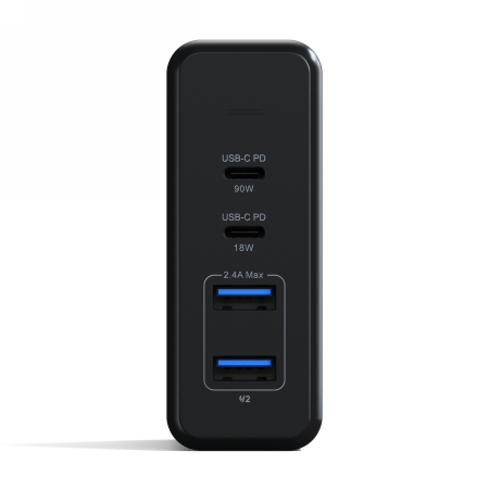 Satechi Desktop 108W Pro – ładowarka sieciowa (2x USB-C PD 90W/18W, 2X USB-A total 12W)