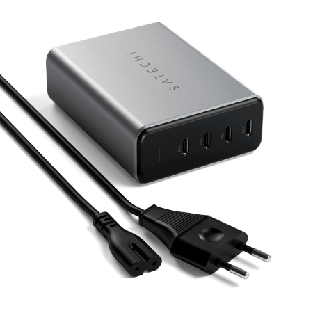 Satechi GaN Charger 165W - ładowarka sieciowa 165W, 4x USB-C 1 Satechi GaN Charger 165W - ładowarka sieciowa 165W, 4x USB-C