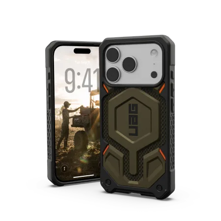 UAG Monarch Pro - etui do iPhone 17 Pro kompatybilne z MagSafe (kevlar element green) 1