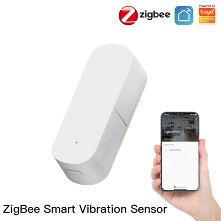 Czujnik wibracji  dragnia udaru Zigbee Moes ZSS-Z-VBR TUYA 7