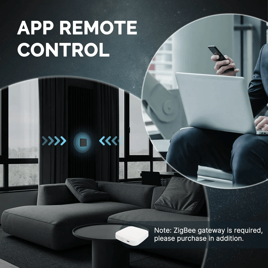 Przełącznik rolet Star Ring Zigbee + RF EU Biały Tuya 8 Przełącznik rolet Star Ring Zigbee + RF EU Biały Tuya 8