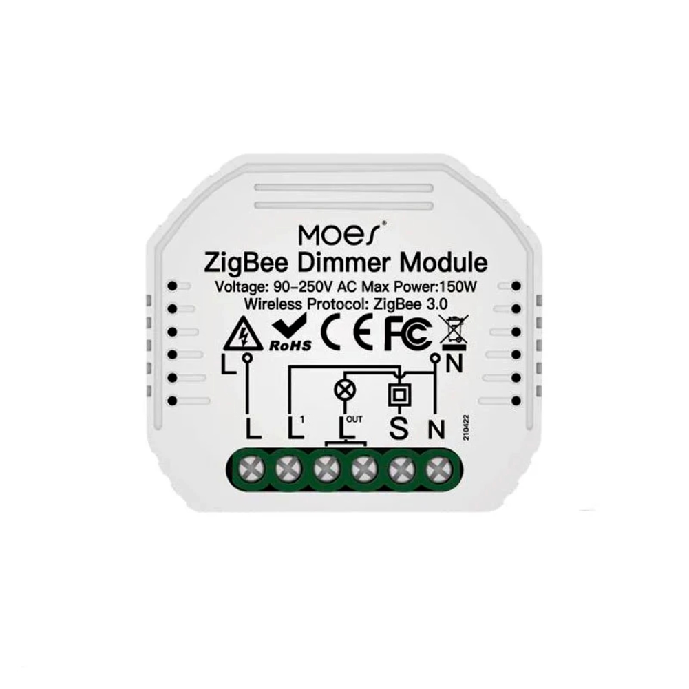 Ściemniacz Pojedynczy Zigbee Moes MS-105Z Tuya 1 Ściemniacz Pojedynczy Zigbee Moes MS-105Z Tuya
