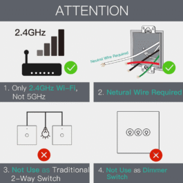 Dotykowy włącznik podwójny czarny Wi‑Fi RF Moes Tuya
