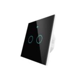 Dotykowy włącznik podwójny szklany WiFi+RF Moes Tuya 1