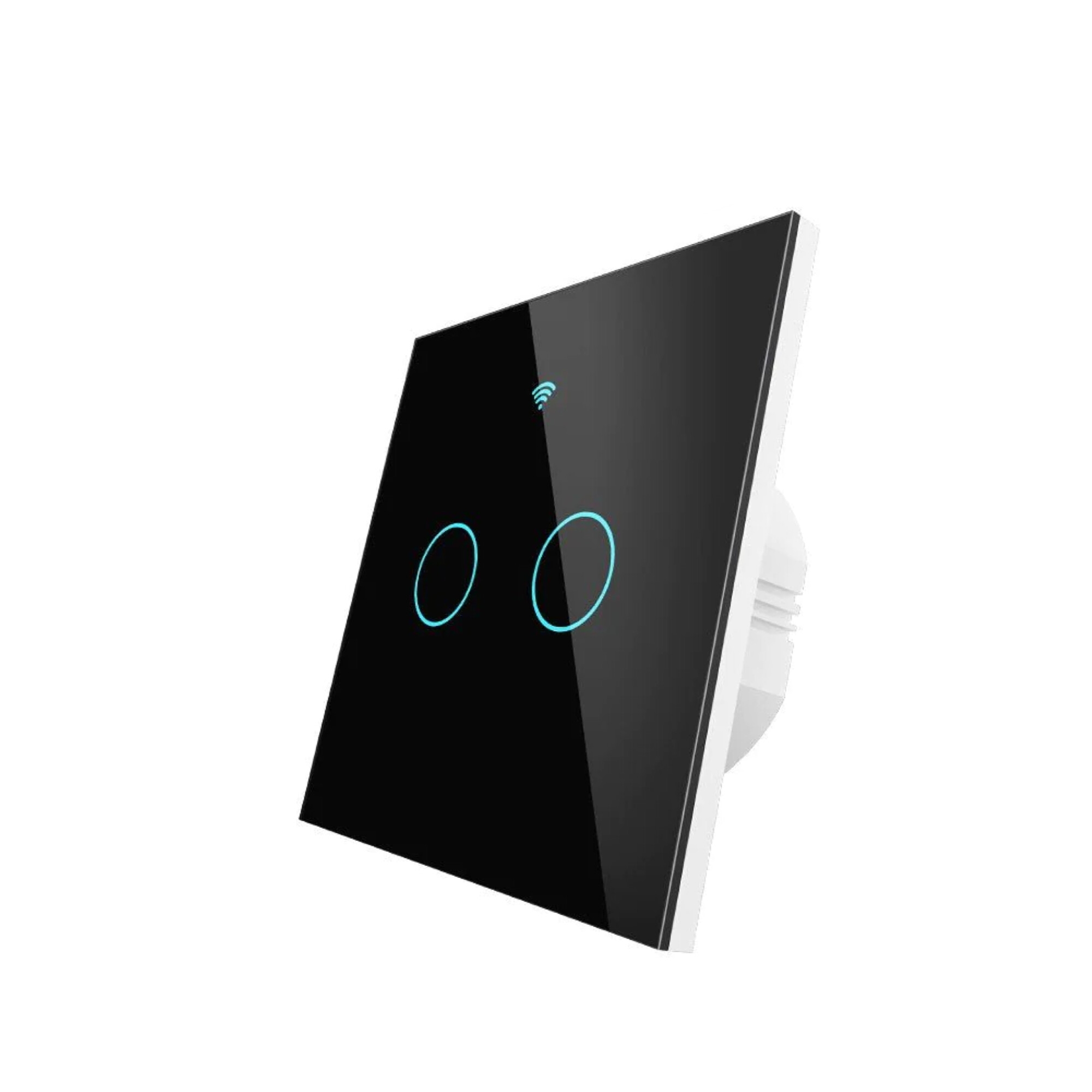 Dotykowy włącznik podwójny szklany WiFi+RF Moes Tuya 1 Dotykowy włącznik podwójny szklany WiFi+RF Moes Tuya 1